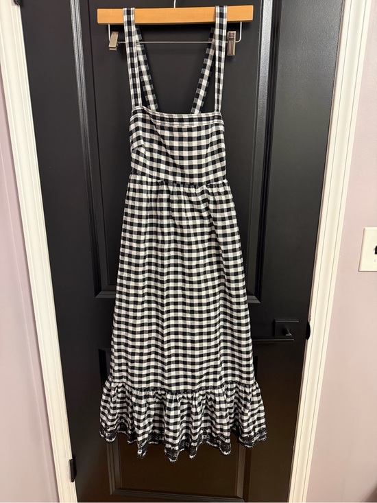 J. Crew Dresses & Skirts - J. Crew Black and White Gingham Midi Dress